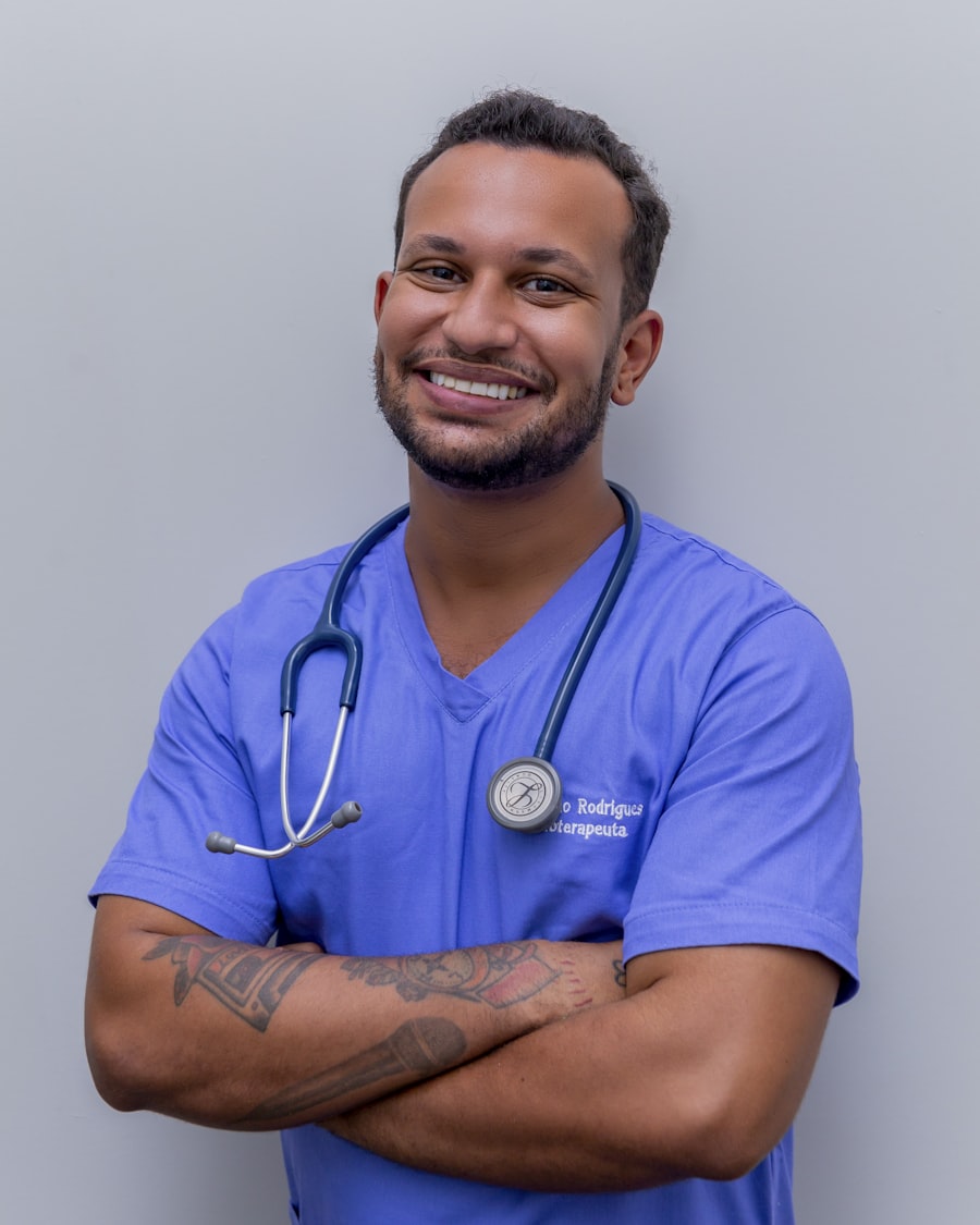 Healthcare provider with patient
